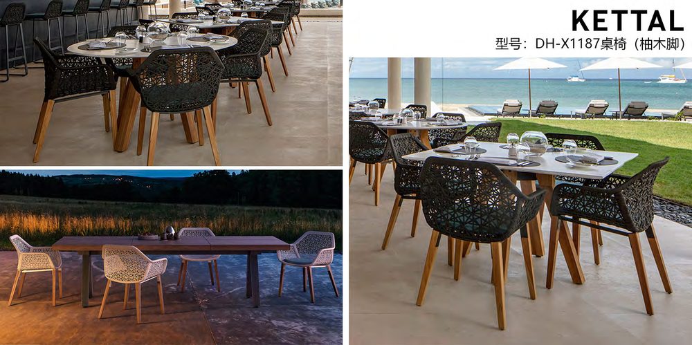 Outdoor garden dining furniture set